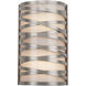 Tempest 2 Light 7.5 inch Graphite Cover Sconce Wall Light